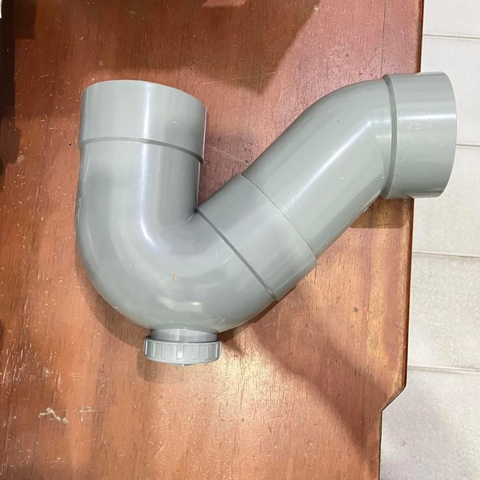 P Trap 4 Inch Pipa Pembuangan Wastafel/V Trap/S Trap Pvc Merk Cm Taiwan Import Terlaris