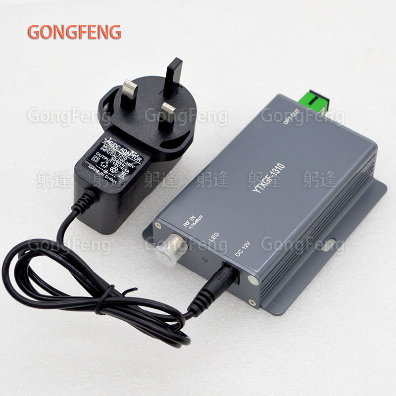 New FTTH CATV Optical Fiber Transmitter 1310nm/1550nm Optical Transmitter UK Power SC/APC Connector 