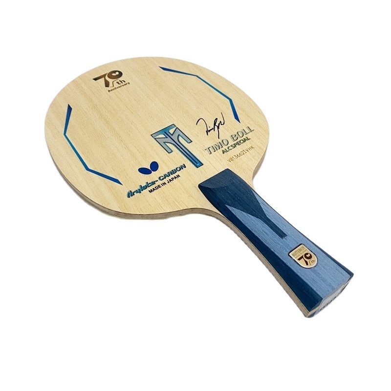 70th Annlversary Super ZLC Specail Table Tennis Blade ALC Ping Pong Bat Paddle Flared Long Handle Ta