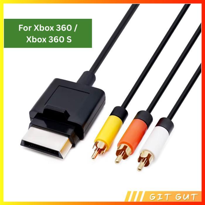 XBOX 360 / XBOX 360 S Kabel Audio Video AV RCA Cable
