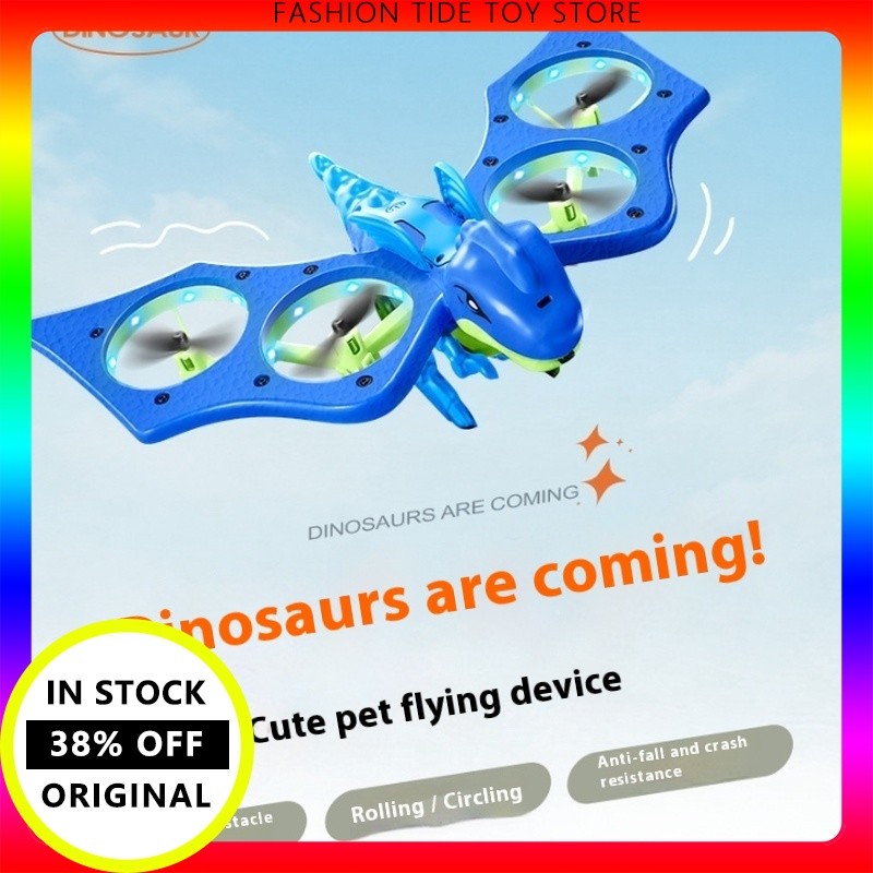 4Drc Dinosaurs Toys Drone Gravity Sensing Rc Plane Headless E Remote Control Aircraft Helicopter