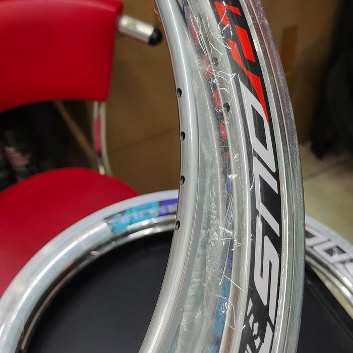 Shimano Bike - Velg Rims 20 451 Silver Clasic Crome Double Rim Satuan Mini Velo