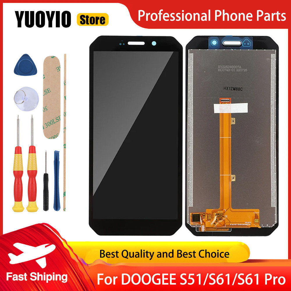 Original Digitizer Touch For Doogee S51 S61 S61 Pro Cellphone Screen Lcd Display Module Repair