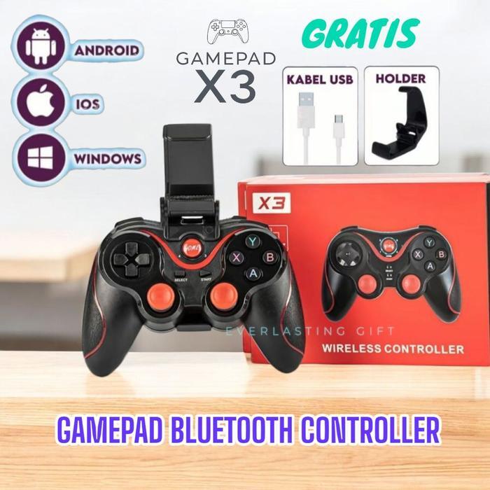 Best Seller Gamepad X3 Bluetooth Controller Wireless Joystick Termurah  Original