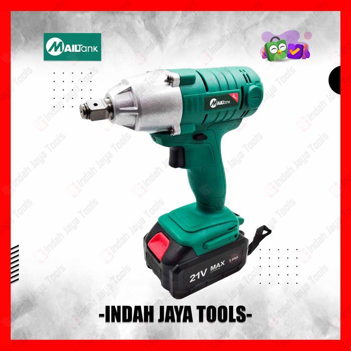 MAILTANK IMPACT WRENCH CORDLESS 21V - Mesin Buka Ban Baterai Charger
