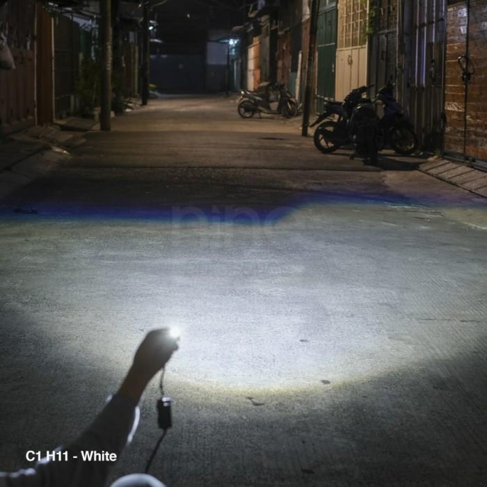 Lampu Projektor Mini Biled Luximos C1 H4 / H11 H16 Led Laser Projektor 100W 12000Lumen Luximos Nine