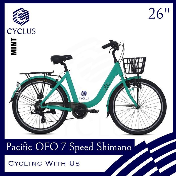 Sepeda Urban Bike Pacific OFO City Bike 26 inch - Kurir Instan