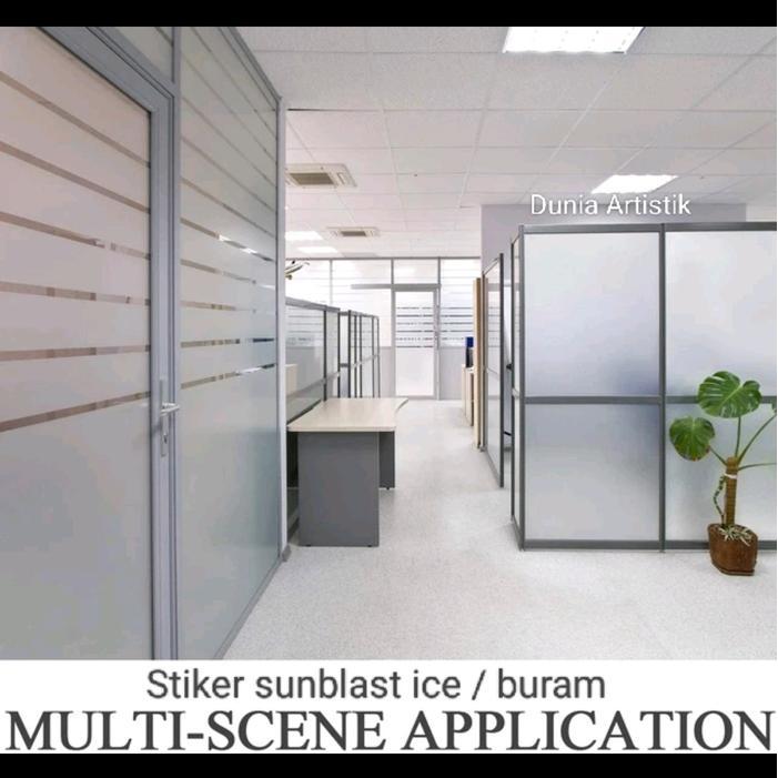 "New" Stiker kaca motif ice / stiker kaca buram , sunblast ice buram ,stiker kaca anti nerawang