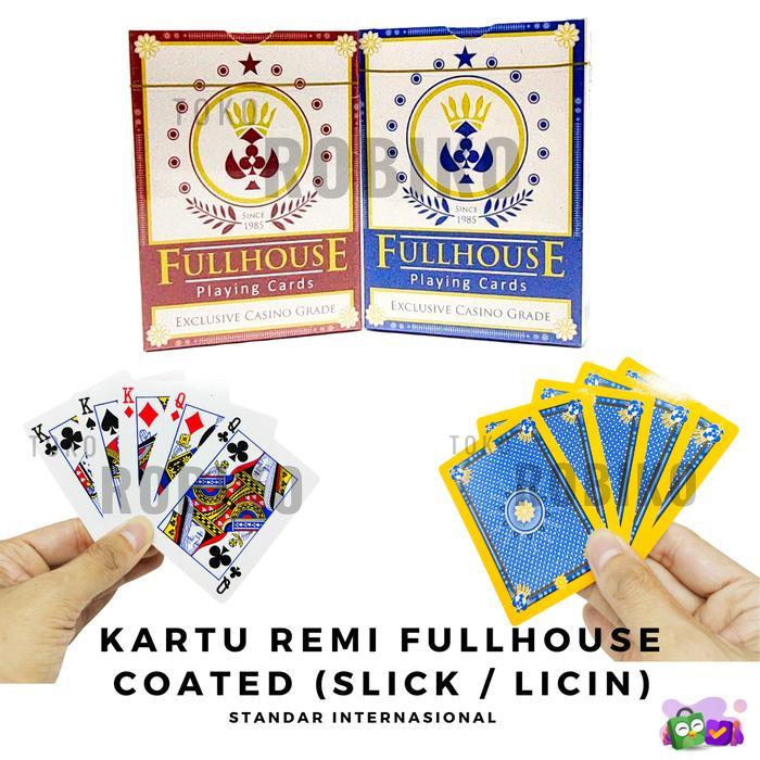 Kartu Remi Full House - Licin, Glossy, Slick - Standar Internasional