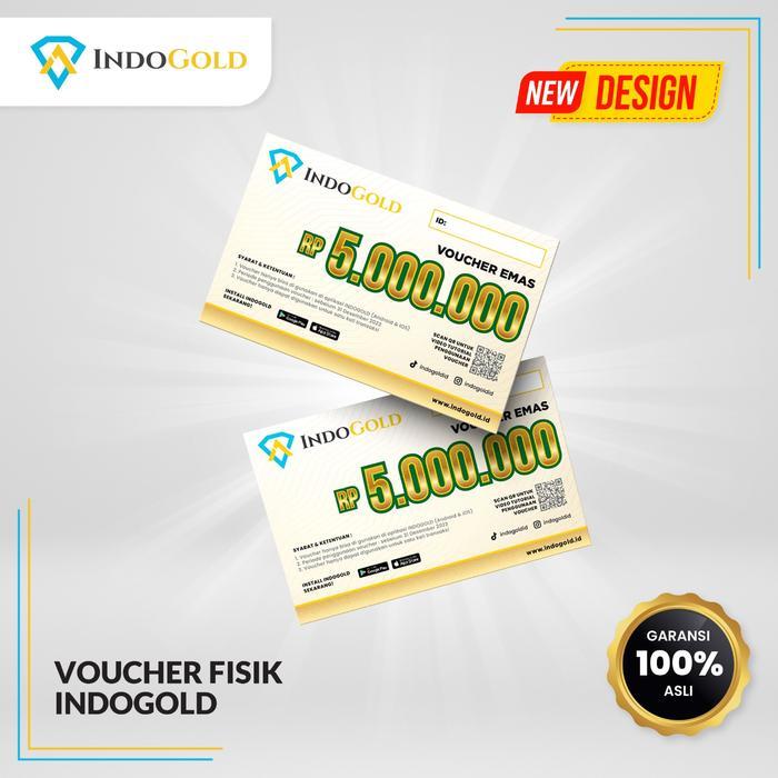 Voucher Emas FIsik Indogold 5 Juta