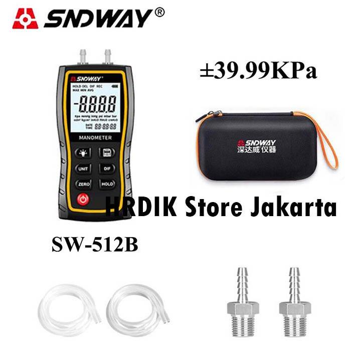 Manometer Sndway SW-512B Air Pressure Gauge Differential SW512B Tester