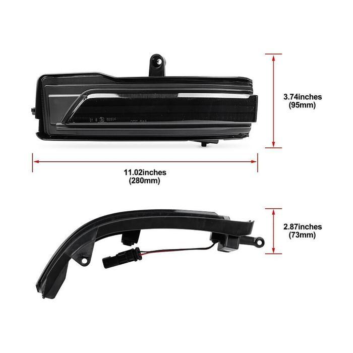 Lampu Sinyal Belok Cermin Samping Led Strip Indikator Dinamis