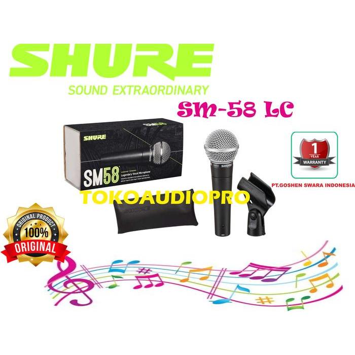 Shure Sm58Lc Dinamik Microphone Original Shure Sm-58 Lc Sm58 Co