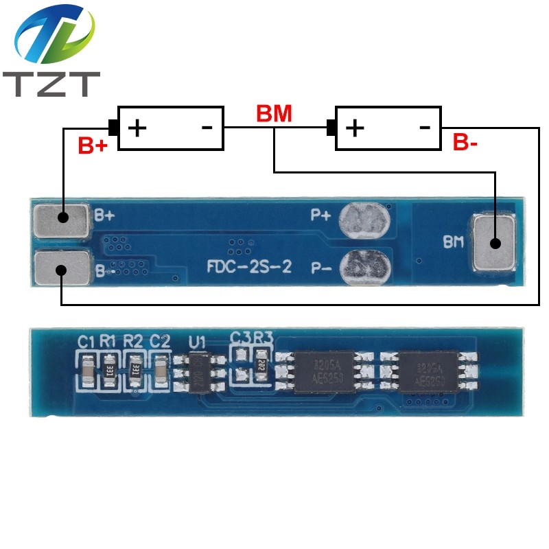 2S 3A Li-Ion Lithium Battery 7.4 8.4V 18650 Charger Protection Board Bms Pcm For Li-Ion Lipo Battery