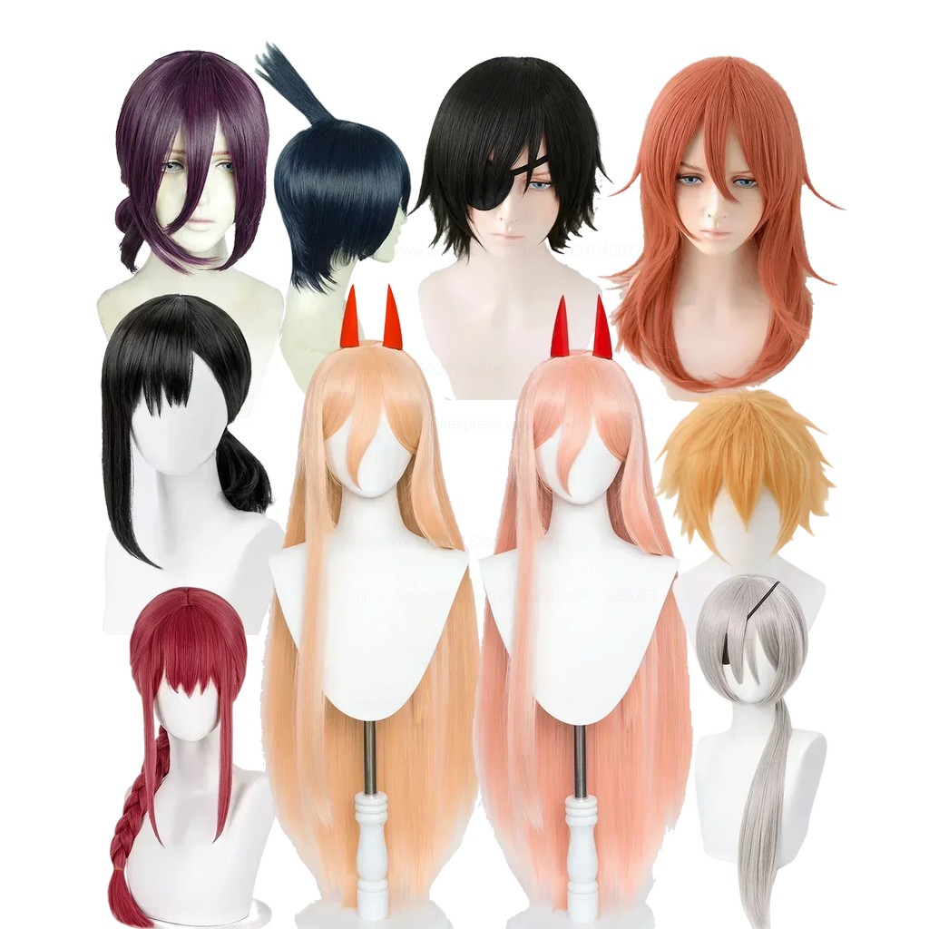 Anime Chainsaw Man Cosplay Synthetic Wigs Reze Angel Devil Quanxi Makima Power Hayakawa Aki Denji