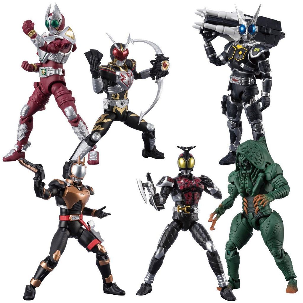 Bandai Genuine Candy Toy Shodo Kamen Rider Agito Dark Kabuto Worm Riotrooper El Ornament Toys