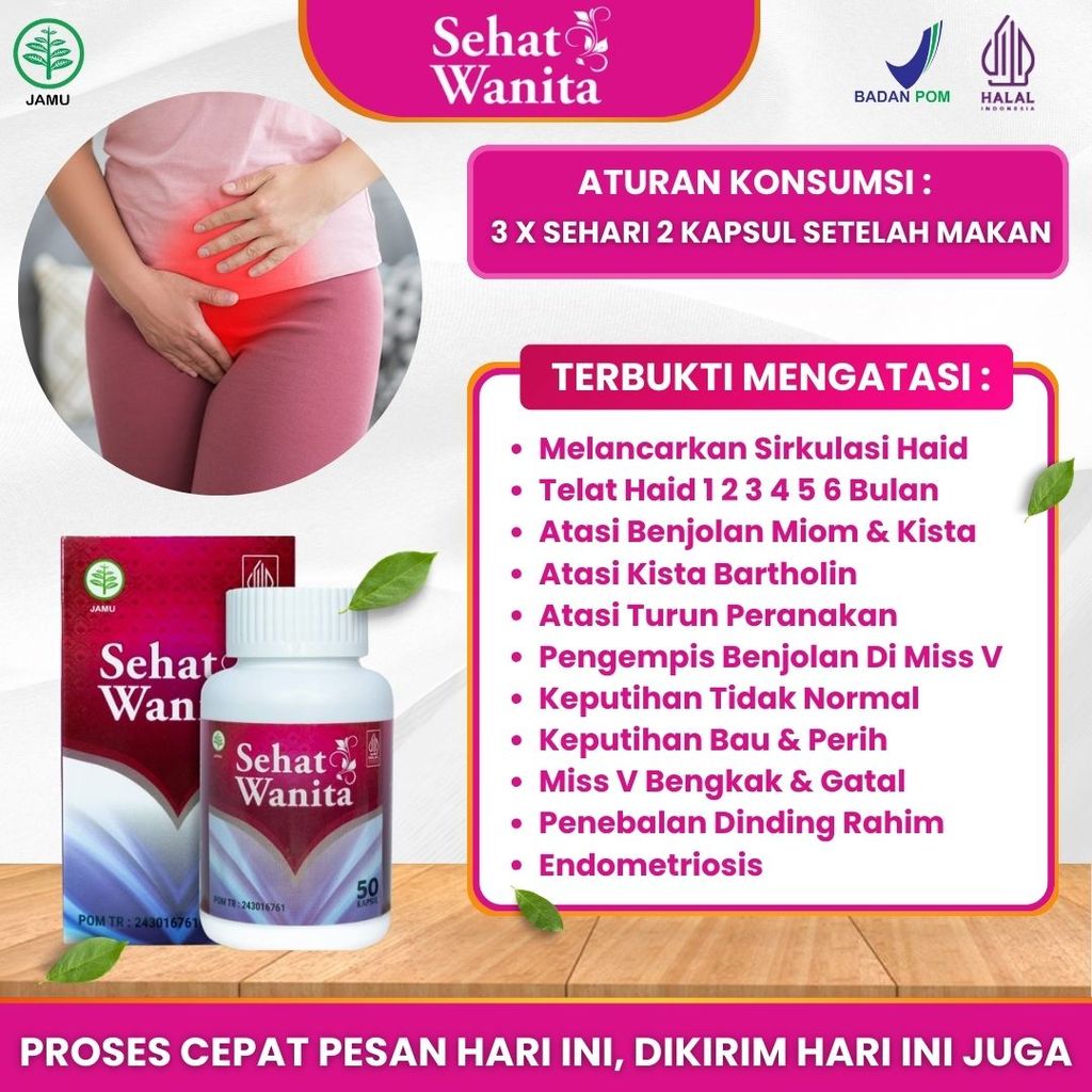 Obat Herbal Cepat hamil, penyubur Kandungan wanita, Nutrisi Promil, Atasi nyeri haid, Kista PCOS, Pe