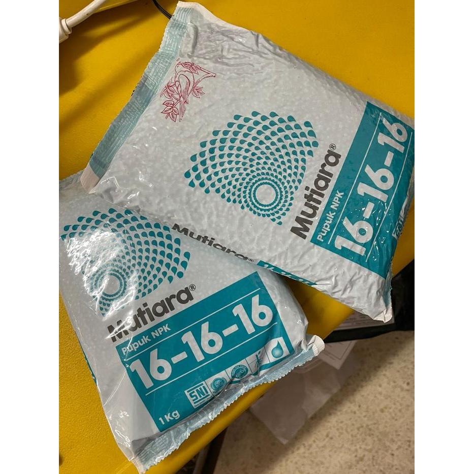 "New" Pupuk Meroke NPK 16 16 16 Mutiara Tanaman Buah Bunga 1 kg