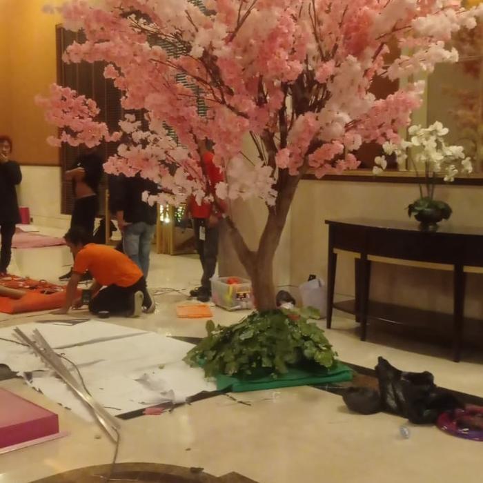 POHON BESAR CERRYBLOSSOM/POHON PLASTIK/POHON ARTIFICIAL/BUNGA SEWAAN