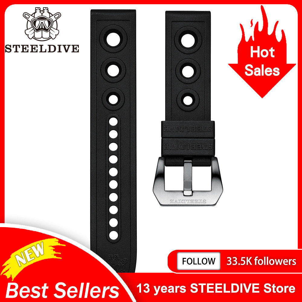 STEELDIVE Automatic Mechanical Strap 20mm Replacement Watch bands 22mm Automatic Watch 22mm