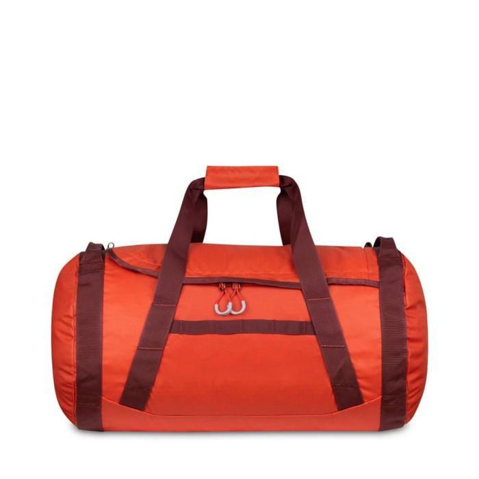 Tas Duffle Eiger 910005601 Orange Layover 50 Folded Duffle 50L Duffel/Weekender Tas Lipat Polos Anti