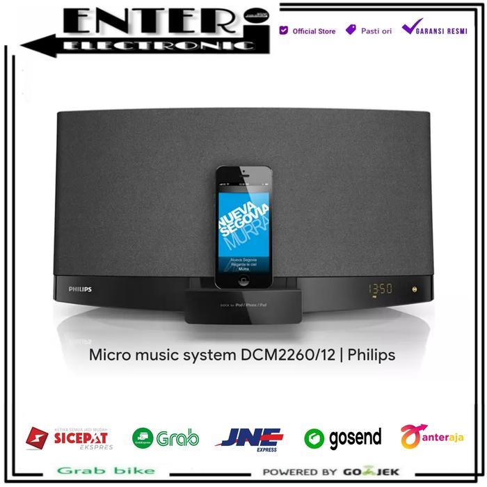 PHILIPS DCM2260 W - DOCKING SPEAKER MICRO HIFI APPLE IPHONE DCM 2260 W - Hitam
