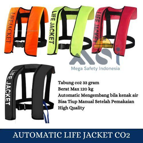 Inflatable Life Jacket Pelampung Automatic Co2 / Life Jacket Otomatis Co2