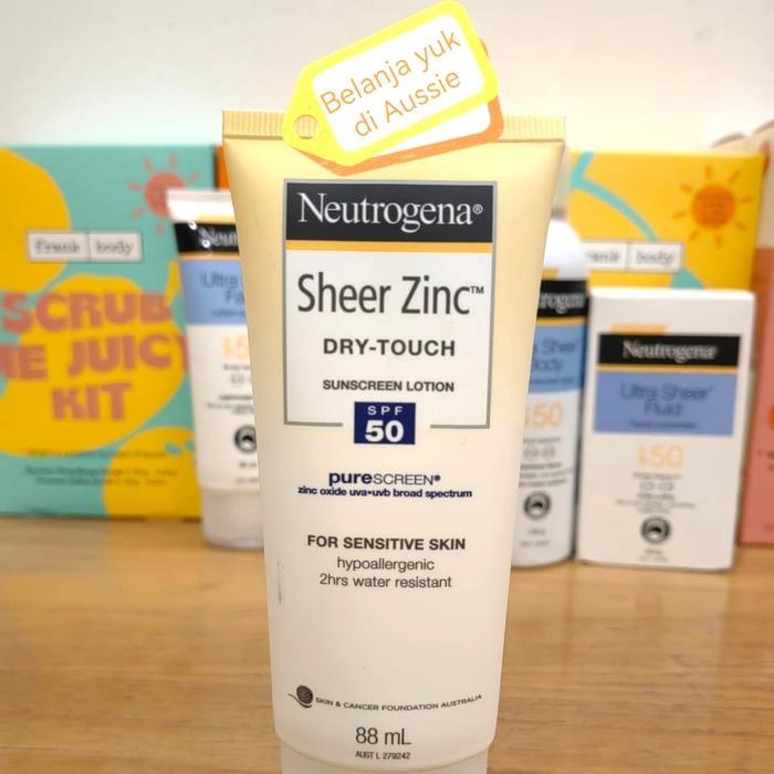 Neutrogena Sheer Zinc Dry-Touch Sunscreen Lotion Spf 50 - 88Ml