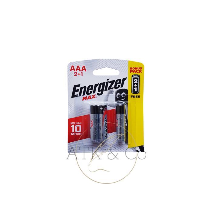 Batu Baterai Batere Aaa Energizer Max - Battery Batre A3 Abc Alkaline Isi 3