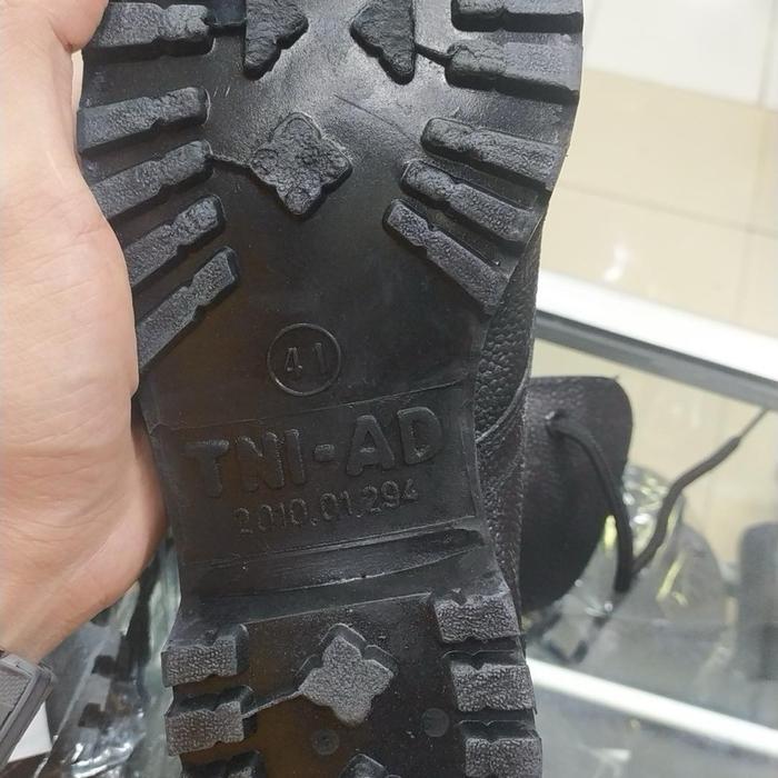 Sepatu Pdl Kulit Model Jatah Asli Tni Ad - Sepatu Pdl Kulit - Sepatu Tapak Radial Tni Ad Au Al Shoes