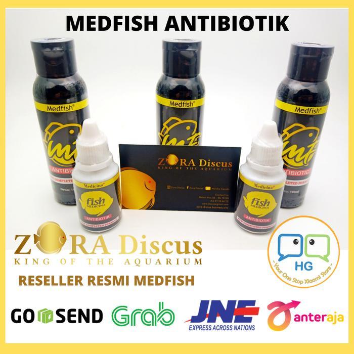 Reseller Resmi Obat Ikan MEDFISH Antibiotik Antibiotik Ikan Per Botol