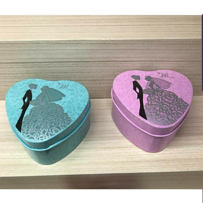 Souvenir Pernikahan Unik Kaleng Wedding Kotak Perhiasan Pengantin