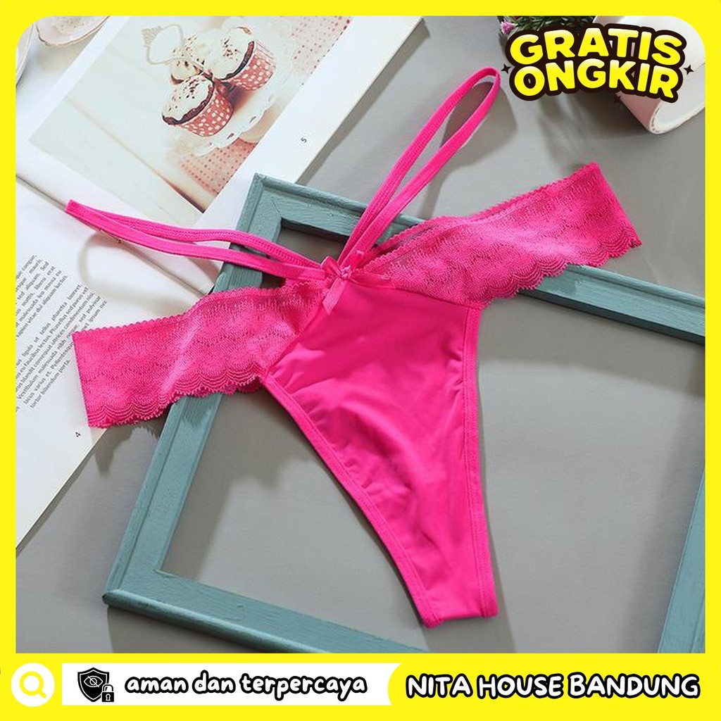CELANA DALAM WANITA LOW WAIST GSTRING UKURAN JUMBO PRIVASI AMAN