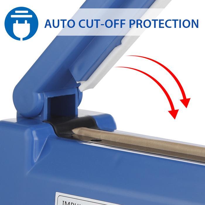 IMPULSE SEALER MANUAL HEAT SEALER MACHINE FOR 8 INCH PLASTIC BAGS, SHRINK WRAP BAG SEALERS VACUUM