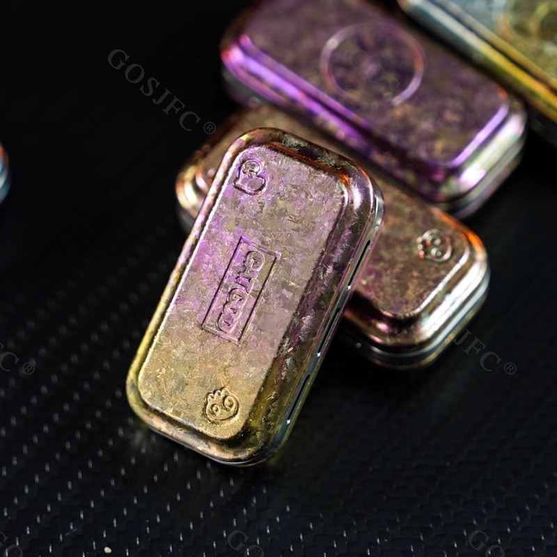 Cat God EDC Crystal Titanium Magnetic Tuning Fork Fidget Slider Adults Stress Relief Toy Metal