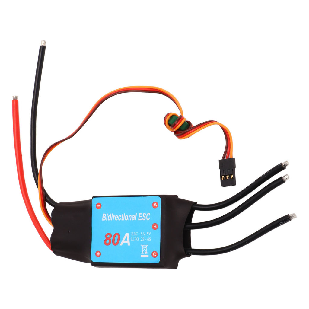 RC Boat 80A ESC RC Boat Brushless ESC Multi Function Auto Learning 5V 5A BCE 80A Brushless Reversing