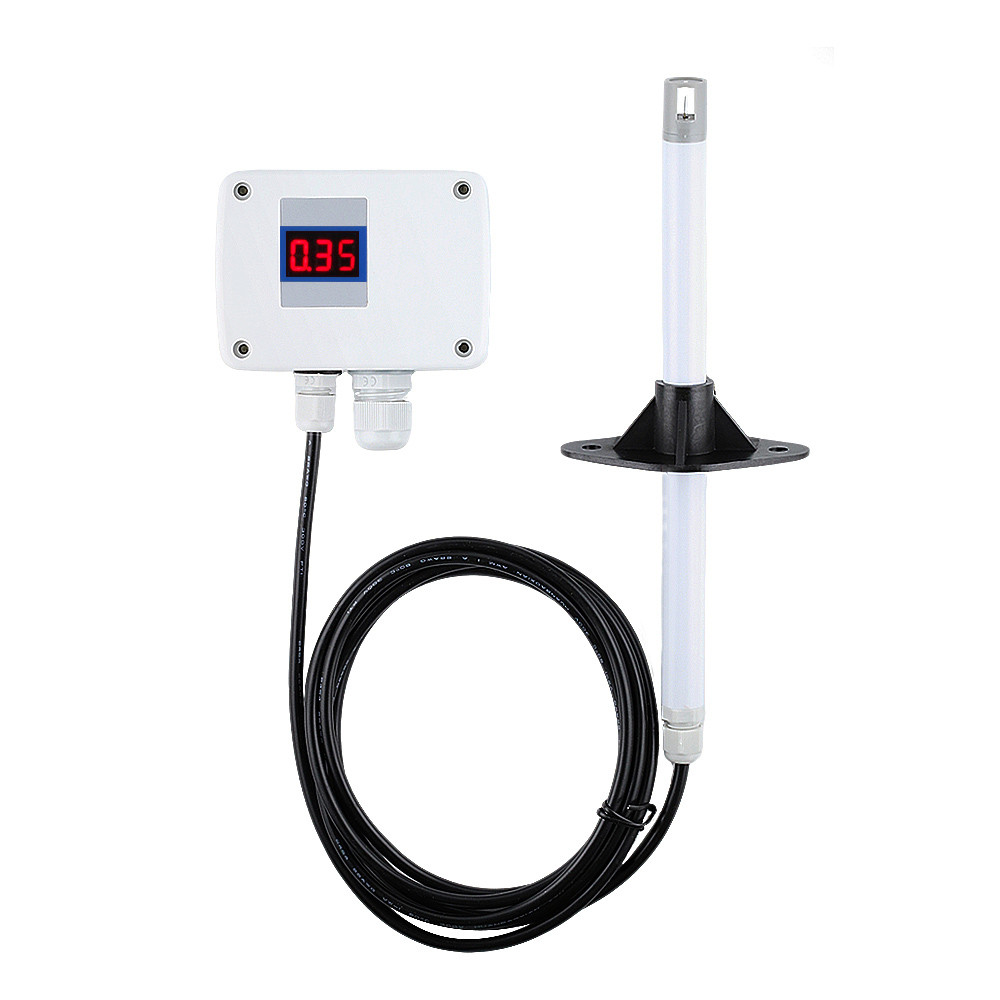 BEST 0-30m/s Pipes Wind Speed Sensor RS485 0-10V 4-20MA High Precision with Display Air Speed Volume