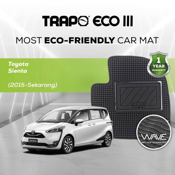 Karpet Mobil Trapo Eco Karpet Toyota Sienta (2015-Sekarang) Karpet Mobil Sienta Ready Stock