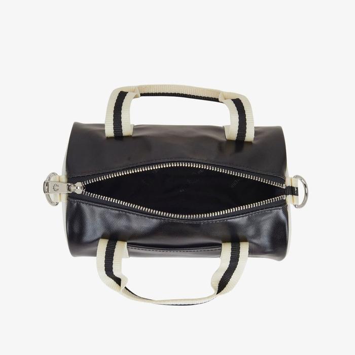 Fred Perry Classic Mini Barrel Bag - Black/Ecru Co