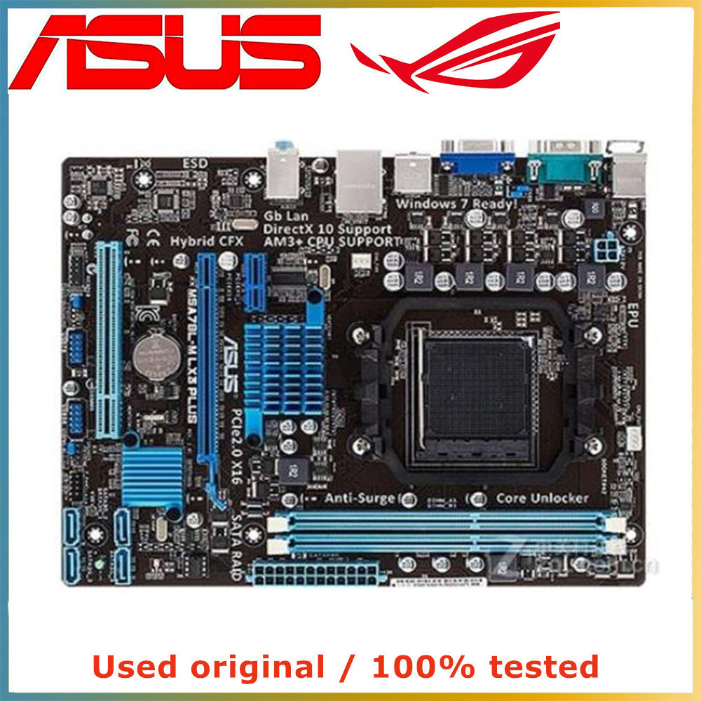 For M5A78L-M LX3 PLUS Computer Motherboard AM3+ AM3 DDR3 16G For AMD 760G Desktop Mainboard USB2.0 S