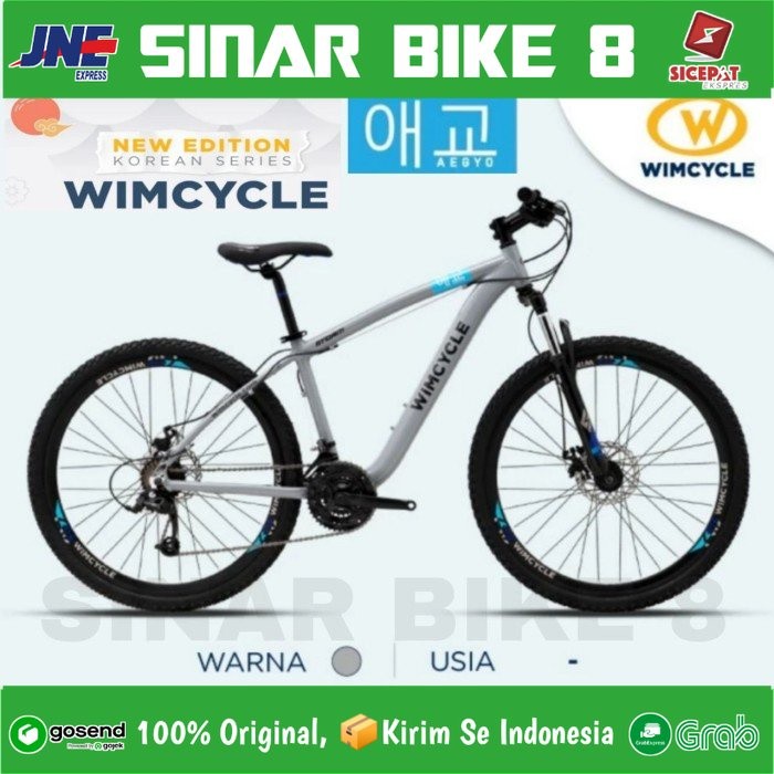 PROMO Sepeda Gunung MTB WIMCYCLE STORM AEGYO Korean Series Ukuran 27.5 Inch New