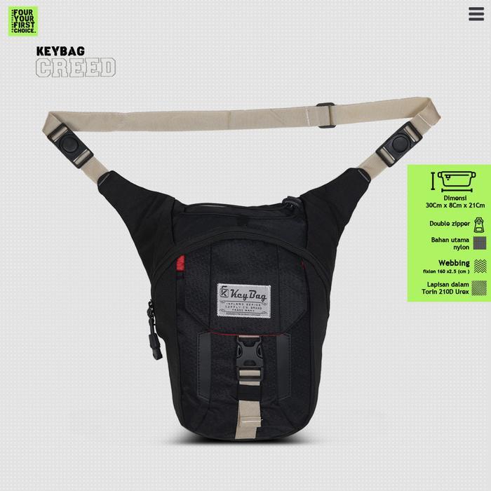 Aerostreet - Creed - Tas Selempang Pria Casual - Tas Slingbag Pria