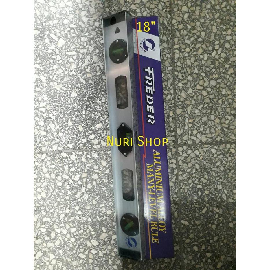 Waterpass FREDER 18" (Tanpa Magnet)