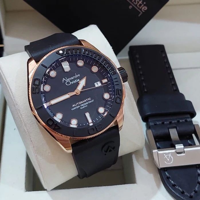 JAM TANGAN PRIA ALEXANDRE CHRISTIE AC 3042 AUTOMATIC COWOK