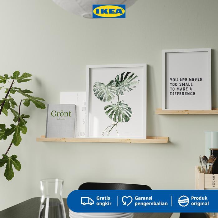 Ikea Nordhagg Rak Ambalan Dinding Bahan Kayu Pinus 45Cm