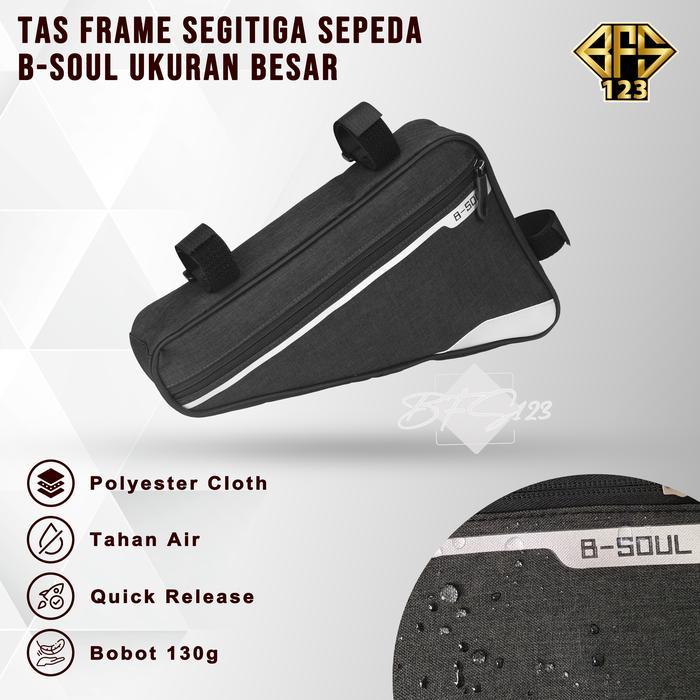 Tas Frame Segitiga Sepeda Merek B-Soul Ukuran Besar