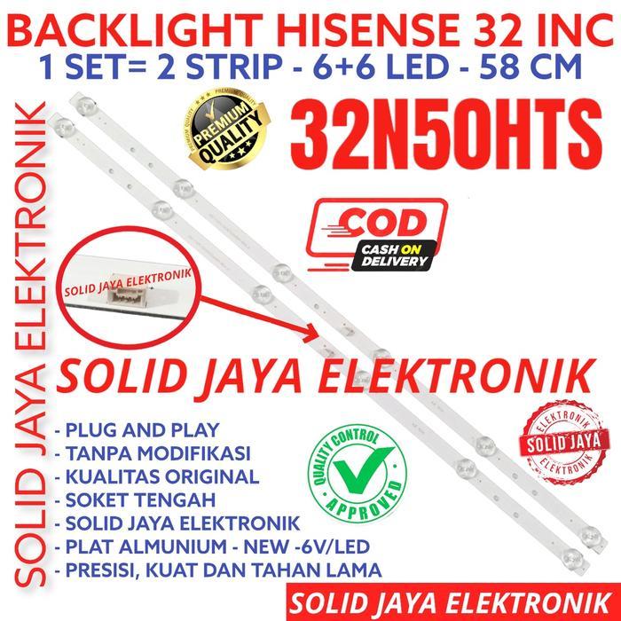 Backlight Tv Led Hisense 32 Inc 32N50Hts 32N50 Hts He32N50Hts 32N He32N50 Lampu Bl 6K 6V 6Kancing