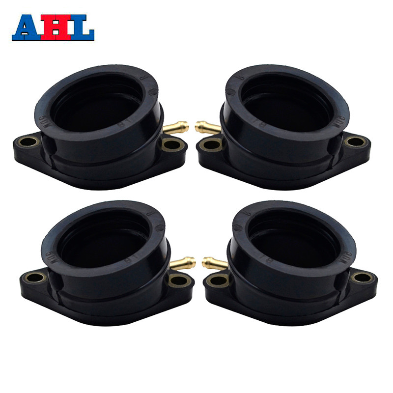 4Pcs Motorcycle Parts Carburetor Interface For Yamaha FZS600 FAZER 5DM 1998-2003 Intake Carburetor O