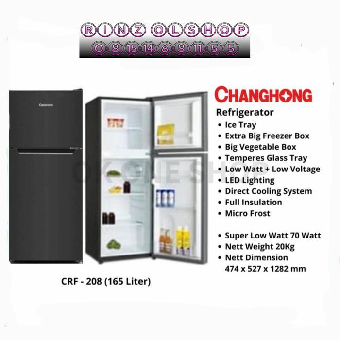 KULKAS CHANGHONG CRF-208 CRF208 CRF208B 2 PINTU REFRIGERATOR