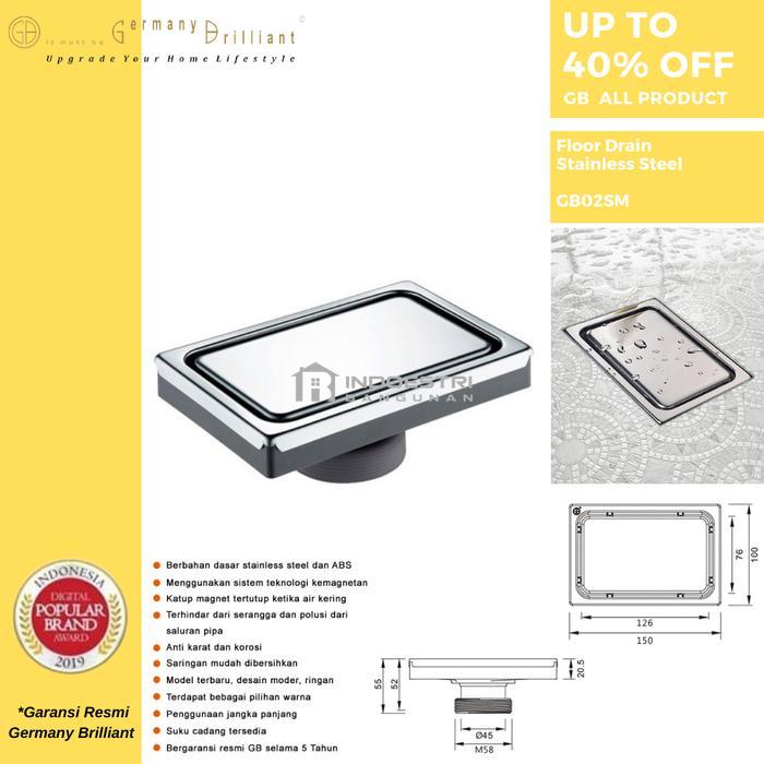 Terbaru Floor Drain Germany Brilliant Gb1510C / Germany Brilliant Floor Drain Anti Serangga